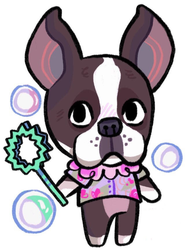 Sherlock Boston Terrier-Boxer Mix @ladycherryart • (2020)