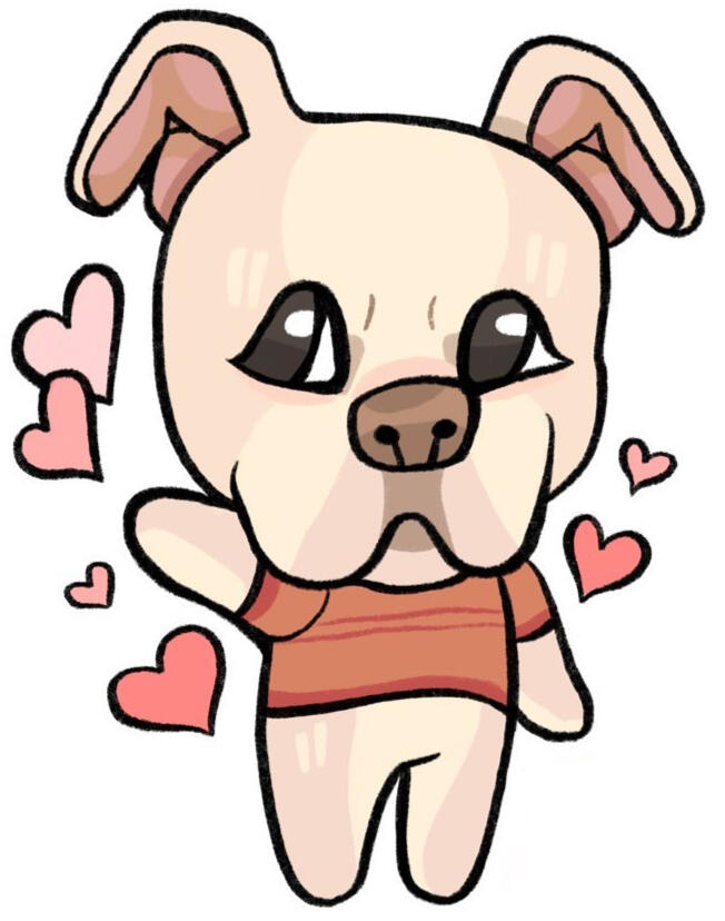 Daisy American Pit Bull Terrier @ladycherryart • (2020)