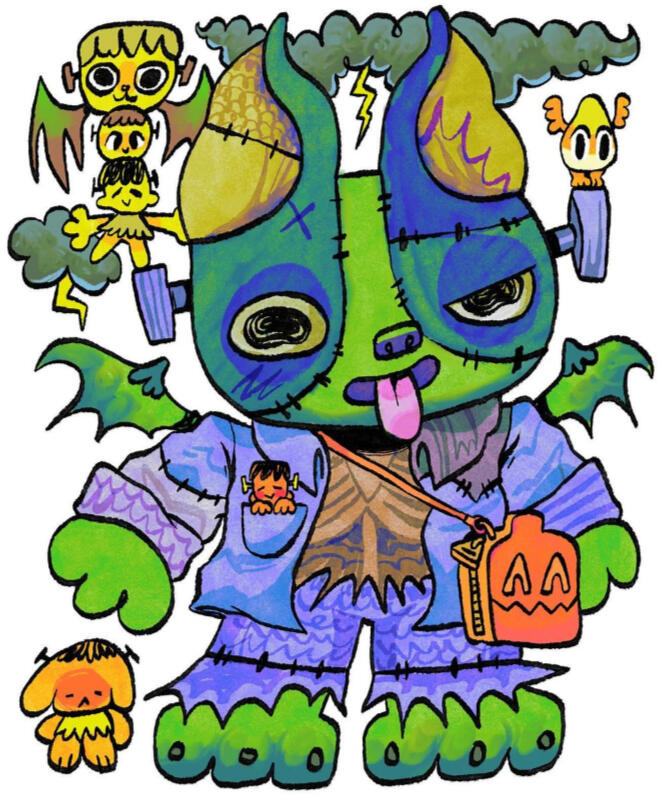 🎁 Sherlock 🎁 Boston Terrier-Boxer Mix @ladycherryart • (OCT 2020)